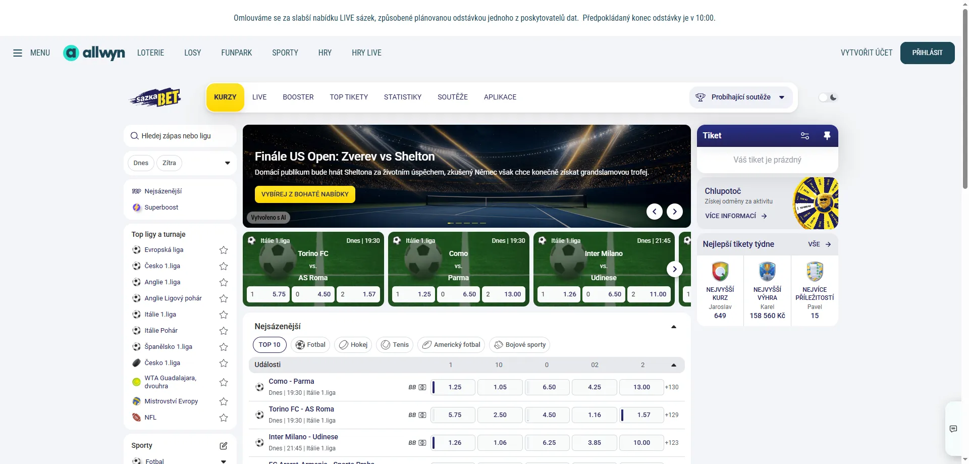 Sazka bet bonus a sázení bez rizika pro sportovní fanoušky