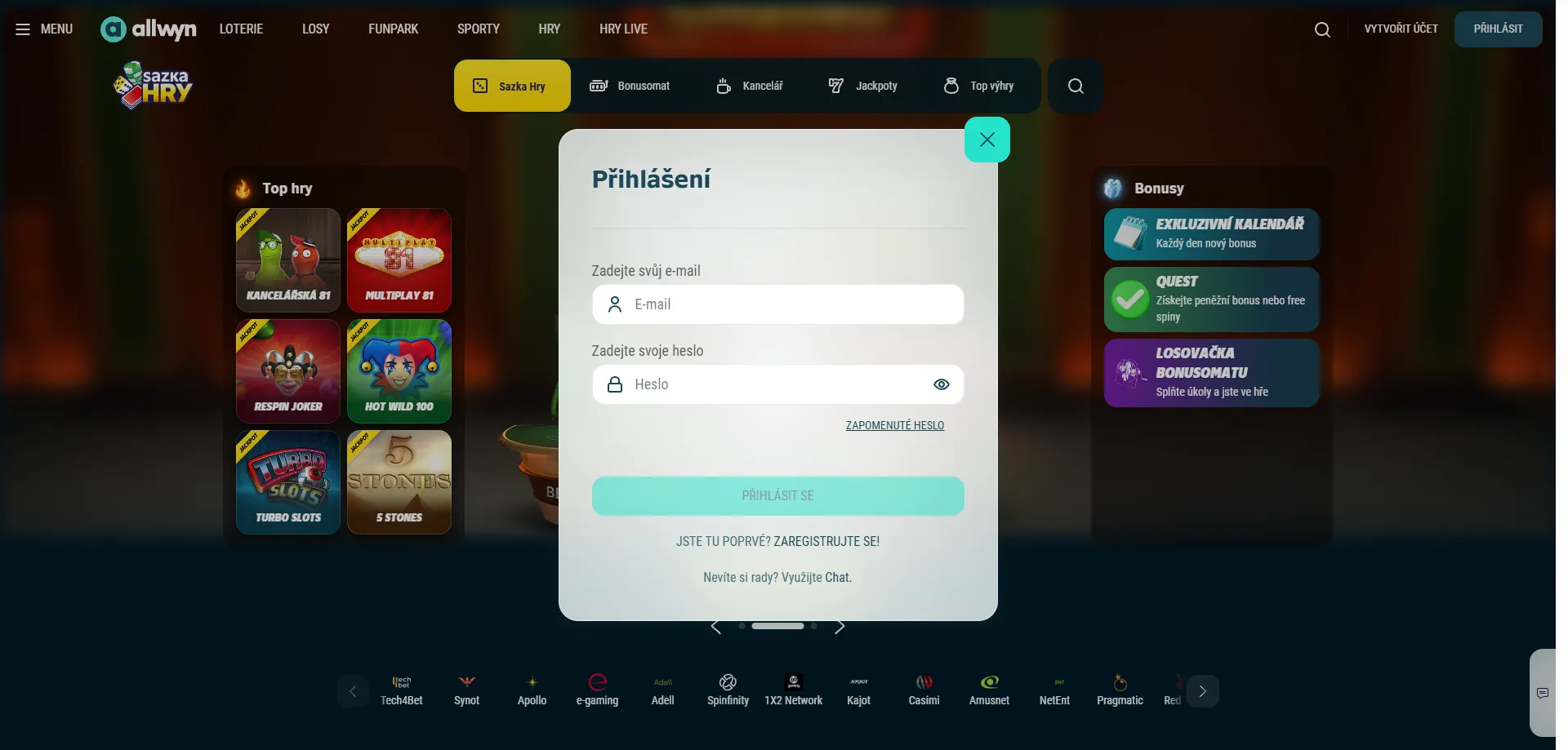 Sazka Casino přihlášení a ověření účtu – Bank ID ověření hráče